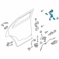 OEM Ford EcoSport Upper Hinge Diagram - BB5Z-7826801-C