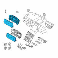 OEM Ford Taurus Cluster Assembly Diagram - EG1Z-10849-CA