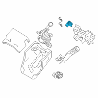 OEM Ford Steering Sensor Assembly Diagram - 9S4Z-3F818-A