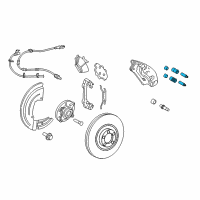 OEM Ford Expedition Caliper Mount Kit Diagram - 7L1Z-2C150-A