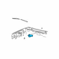 OEM Ford Ranger Windshield Wiper Motors Diagram - F5TZ17508A