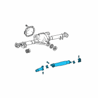 OEM Lincoln Town Car Drive Shaft Assembly Diagram - 6W1Z-4602-B