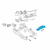 OEM Ford Explorer Sport Trac Rear Support Diagram - F87Z-6A023-BA