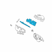 OEM Ford Explorer Manifold With Converter Gasket Diagram - DG1Z-9448-A