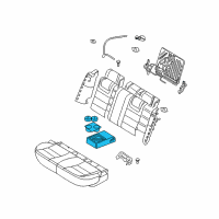 OEM Lincoln MKZ Armrest Assembly Diagram - 7H6Z-5467112-AB