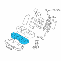 OEM Ford Fusion Seat Cushion Pad Diagram - AE5Z-54600A88-A