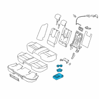 OEM Ford Armrest Assembly Diagram - AE5Z-5467112-DB