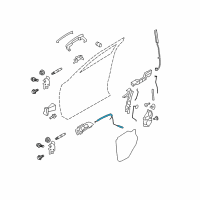 OEM Lincoln MKS Lock Cable Diagram - 8A5Z-54221A00-A