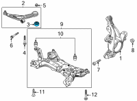 OEM Ford Escape BUSHING - SHOULDERED Diagram - LX6Z-3069-A
