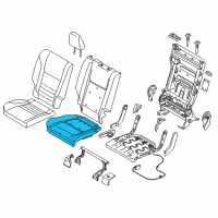 OEM Ford C-Max Seat Cushion Pad Diagram - CJ5Z-7863840-A