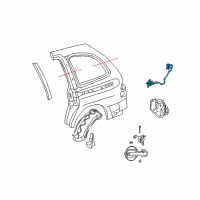 OEM Ford Release Cable Diagram - 6F2Z-17264A00-AA