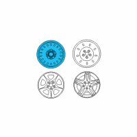 OEM Mercury Sable Wheel, Steel Diagram - YF1Z-1007-FA
