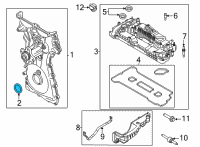 OEM Ford Escape Timing Cover Front Seal Diagram - CM5Z-6700-C