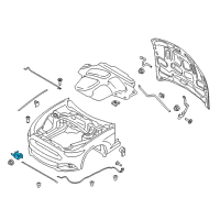 OEM Ford Mustang Latch Diagram - FR3Z-16700-B