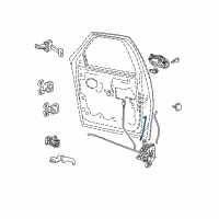 OEM Ford Expedition Door Latch Cable Diagram - XL1Z7822152AA
