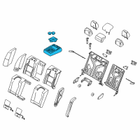 OEM Ford Armrest Assembly Diagram - AG1Z-5467112-BA