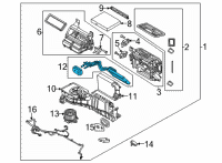 OEM Ford Bronco RADIATOR AND SEAL ASY - HEATER Diagram - MB3Z-18476-A