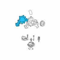 OEM Ford Explorer Sport Water Pump Assembly Gasket Diagram - 1L2Z-8507-AA