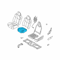 OEM Ford Seat Cushion Pad Diagram - 2C3Z-25632A23-AA