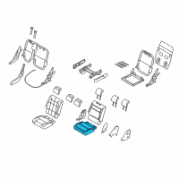 OEM Ford Flex Seat Cushion Pad Diagram - CA8Z-7463841-C