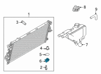OEM Ford F-250 Super Duty Water Outlet Diagram - BC3Z-8592-D