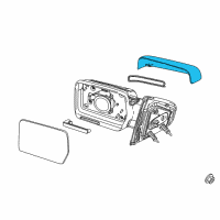 OEM Ford F-150 Mirror Cover Diagram - 9L3Z-17D743-AA