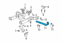 OEM Ford E-150 Transmission Support Diagram - AC2Z-6A023-A