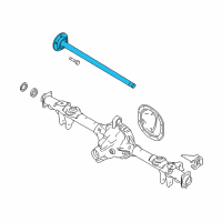 OEM Ford Mustang Axle Shaft Assembly Diagram - 5R3Z-4234-AD