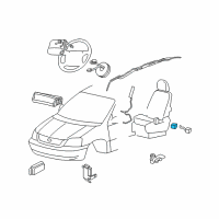 OEM Ford Side Sensor Diagram - 3F2Z-14B345-AA