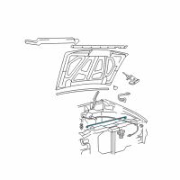 OEM Ford Ranger Support Rod Diagram - F87Z-16826-AA