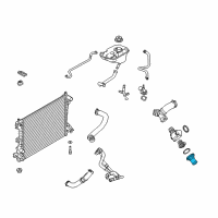OEM Ford Mustang Water Inlet Diagram - BR3Z-18599-A