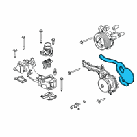 OEM Ford F-350 Super Duty Water Pump Assembly Gasket Diagram - LC3Z-8507-B