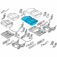 OEM Ford Explorer Seat Cushion Pad Diagram - BB5Z-7863841-B
