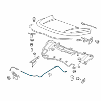 OEM Ford Release Cable Diagram - FT4Z-16916-B