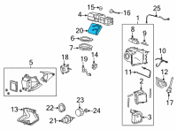 OEM Ford E-250 Heater Case Diagram - LC2Z-18478-A