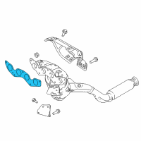 OEM Ford EcoSport Manifold With Converter Gasket Diagram - CP9Z-9448-A
