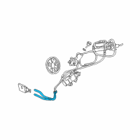 OEM Ford Excursion Hose & Tube Assembly Diagram - YC3Z-3A713-AE
