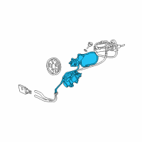 OEM Ford F-250 Power Steering Pump Diagram - F1TZ-3A674-DBRM