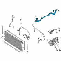 OEM Lincoln MKZ Tube Assembly Diagram - DG9Z-19A834-M