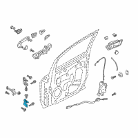 OEM Ford Explorer Lower Hinge Diagram - BB5Z-7822811-B