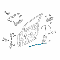 OEM Ford EcoSport Release Cable Diagram - GN1Z-58221A01-A