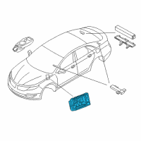 OEM Ford Edge Control Assembly Diagram - JU5Z-15604-CN