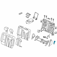 OEM Lincoln Armrest Assembly Diagram - GA1Z-5867112-BQ