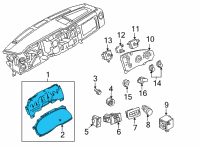 OEM Ford E-250 Cluster Diagram - EC2Z-10849-EA