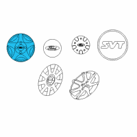 OEM Ford Focus Wheel Cover Diagram - 1S4Z-1130-AA