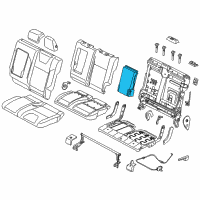 OEM Ford C-Max Armrest Assembly Diagram - CJ5Z-7867112-BB