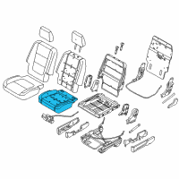 OEM Ford Explorer Seat Cushion Pad Diagram - BB5Z-7863840-A