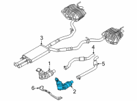 OEM Ford Explorer Catalytic Converter Diagram - L1MZ-5E213-R