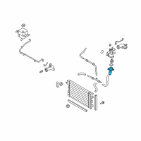 OEM Ford Freestyle Water Outlet Diagram - 5F9Z-18599-BA