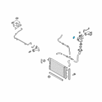 OEM Ford Taurus Thermostat Cover Gasket Diagram - 5F9Z-8255-AC